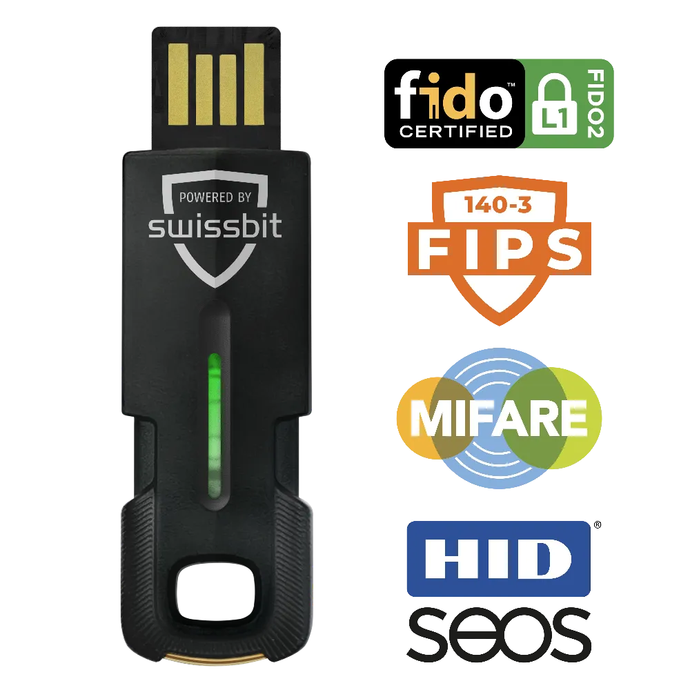 [PK2000IA0000E-2002-1AA-SBB] Swissbit iShield Key 2 FIDO2 USB-A in individual packaging